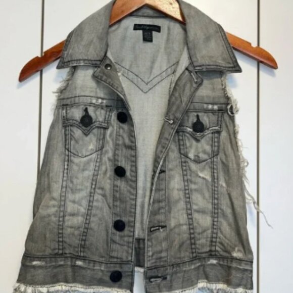 True Religion ‘Leah’ Greystone Racer Back Vest - Picture 1 of 6